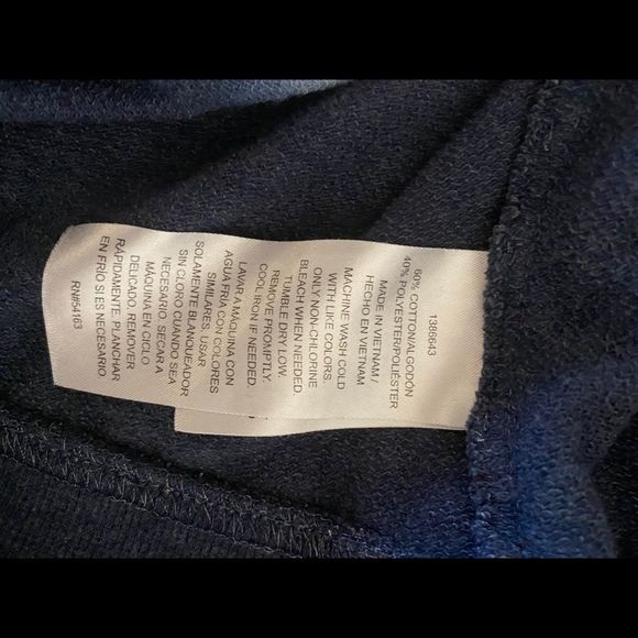 Calvin Klein Ladies Blue Dip Dye Hoodie Size M - Picture 6 of 6